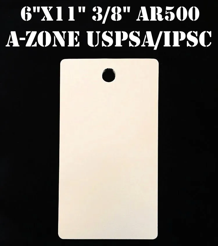 Magnum Target 3/8" AR500 A-Zone 6"x11" Plate USPSA/IPSC/IDPA Silhouette Steel Shooting Target - AZ6x111WAR500