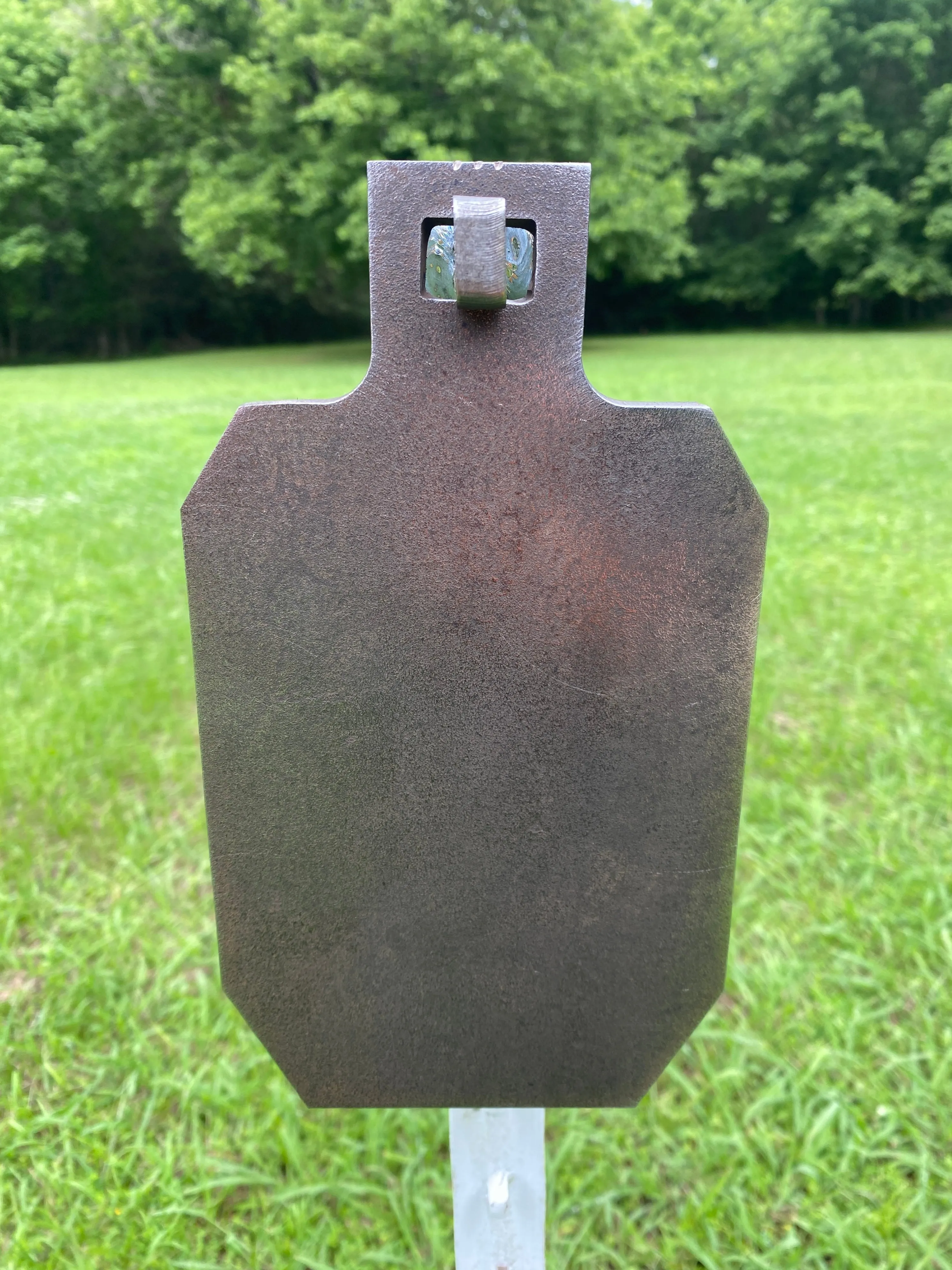 Magnum Target 3pc Interlocking 9”x5" 3/8" AR500 IDPA/IPSC Steel Shooting Range Targets w/ T-Post Hooks - HIDPA93TPH3AR500-IL