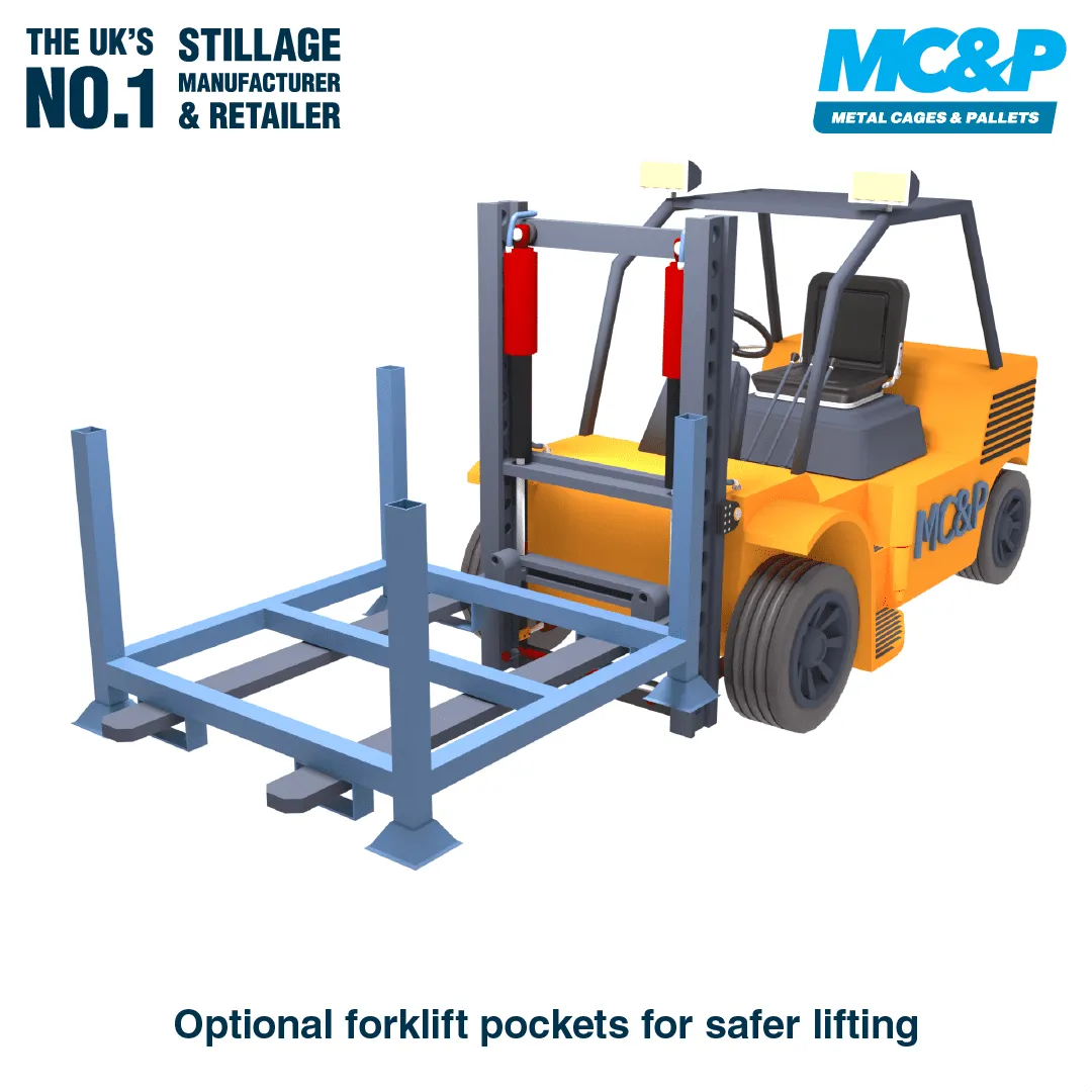 Metal Stillage Cage With Open Front