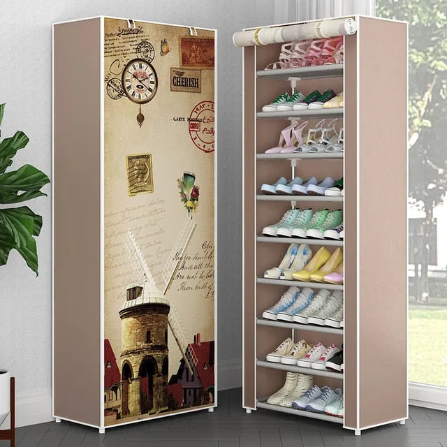 Multilayer Shoe Cabinet Vertical