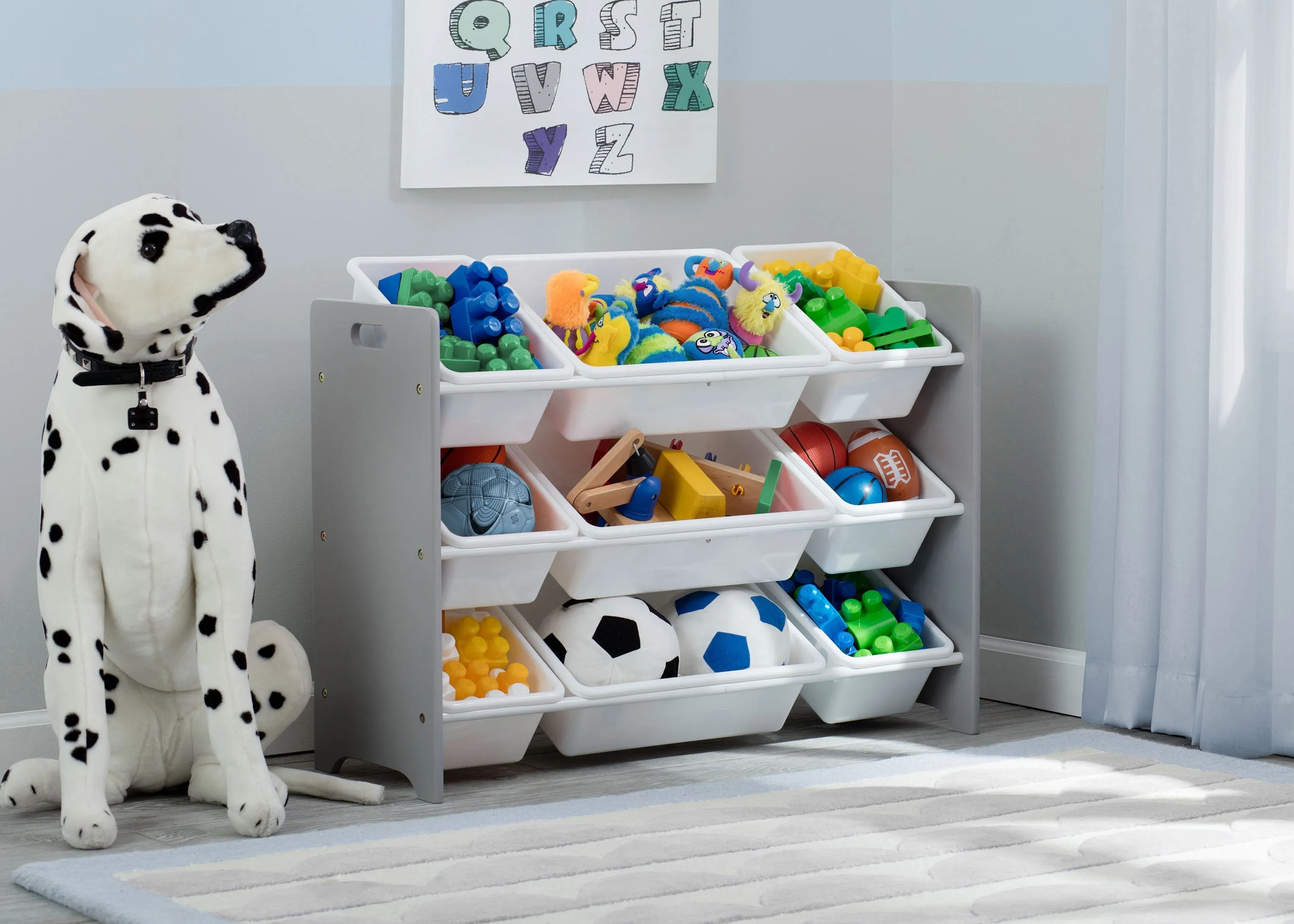 MySize 9 Bin Plastic Toy Organizer