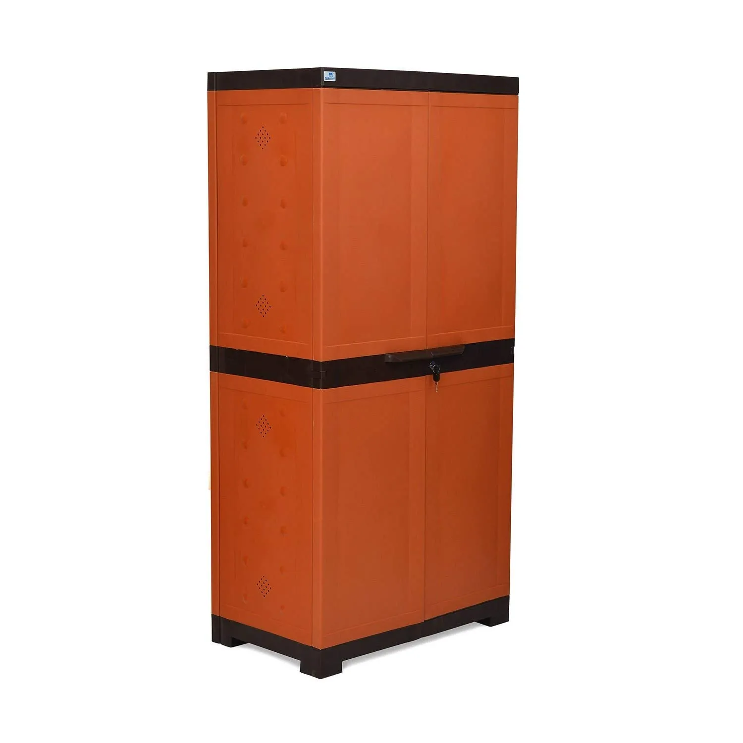 Nilkamal Freedom Mini 18 (FMSC18) Plastic Cabinet for Shoe Storage | Space Organizer | Shoe Rack | for Living Room Home & Office (Rust)