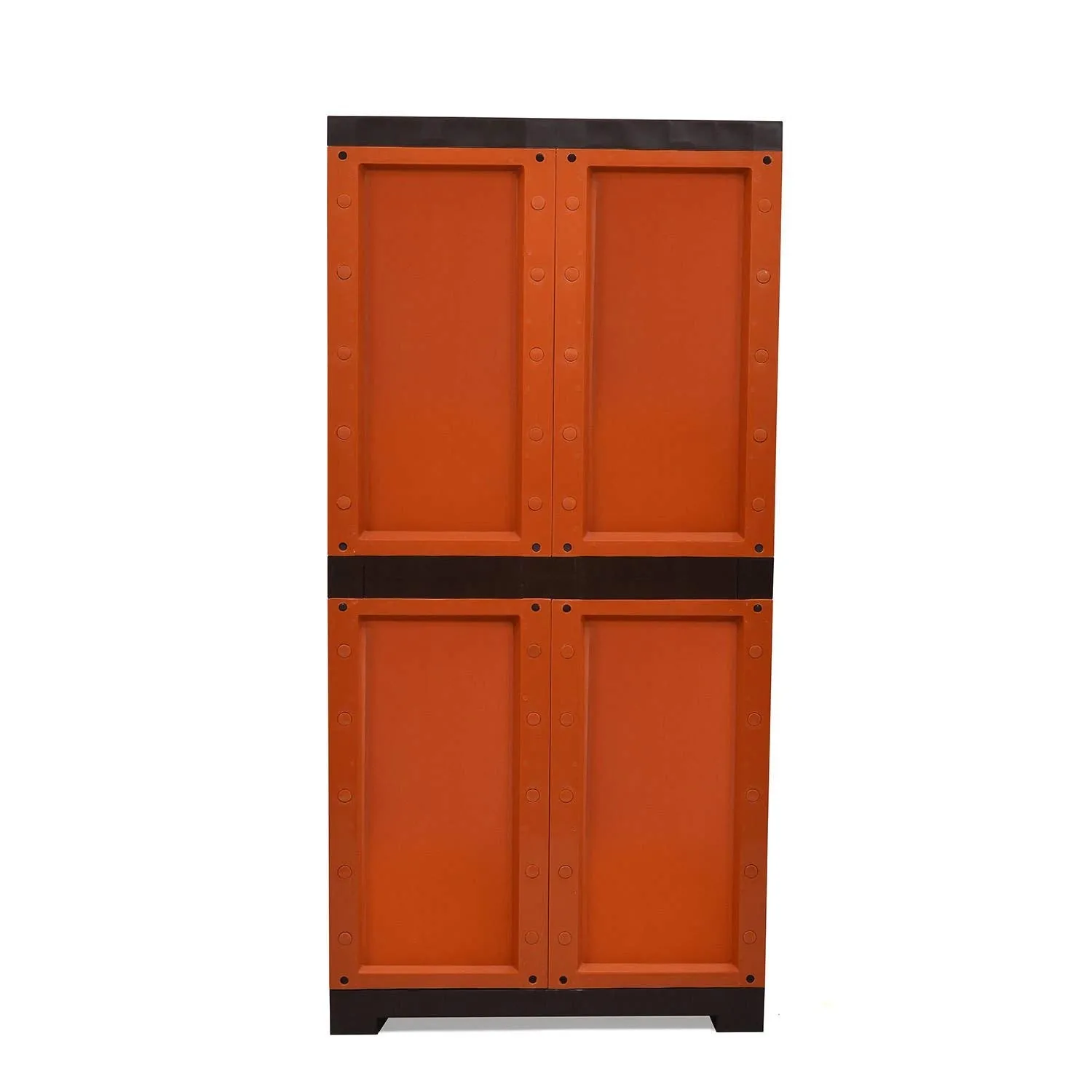 Nilkamal Freedom Mini 18 (FMSC18) Plastic Cabinet for Shoe Storage | Space Organizer | Shoe Rack | for Living Room Home & Office (Rust)