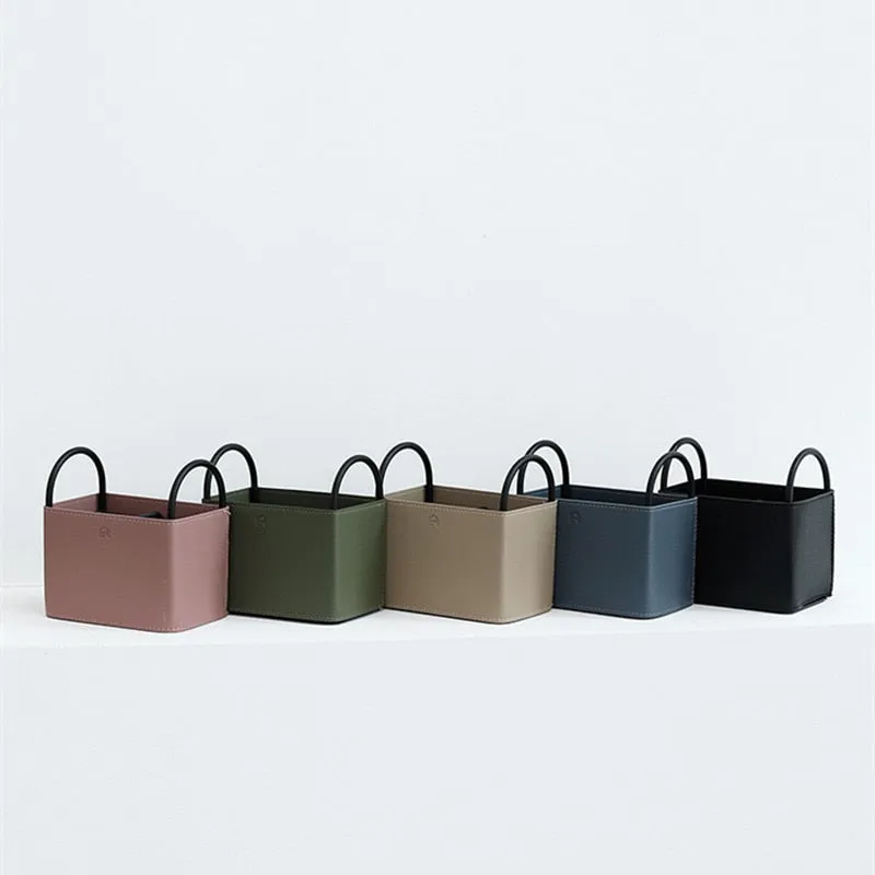 Oslo Leather Storage Basket