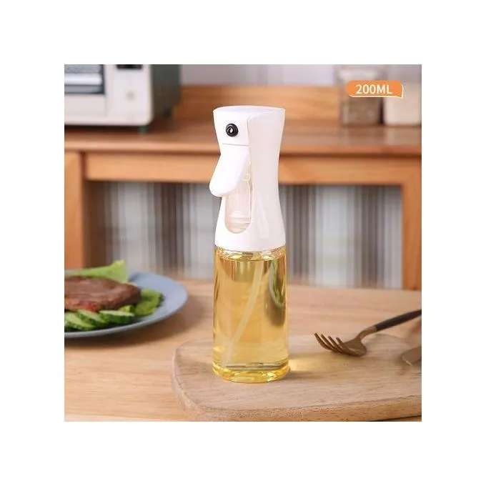 Portable Oil Spray Bottle Oil Dispenser(White)