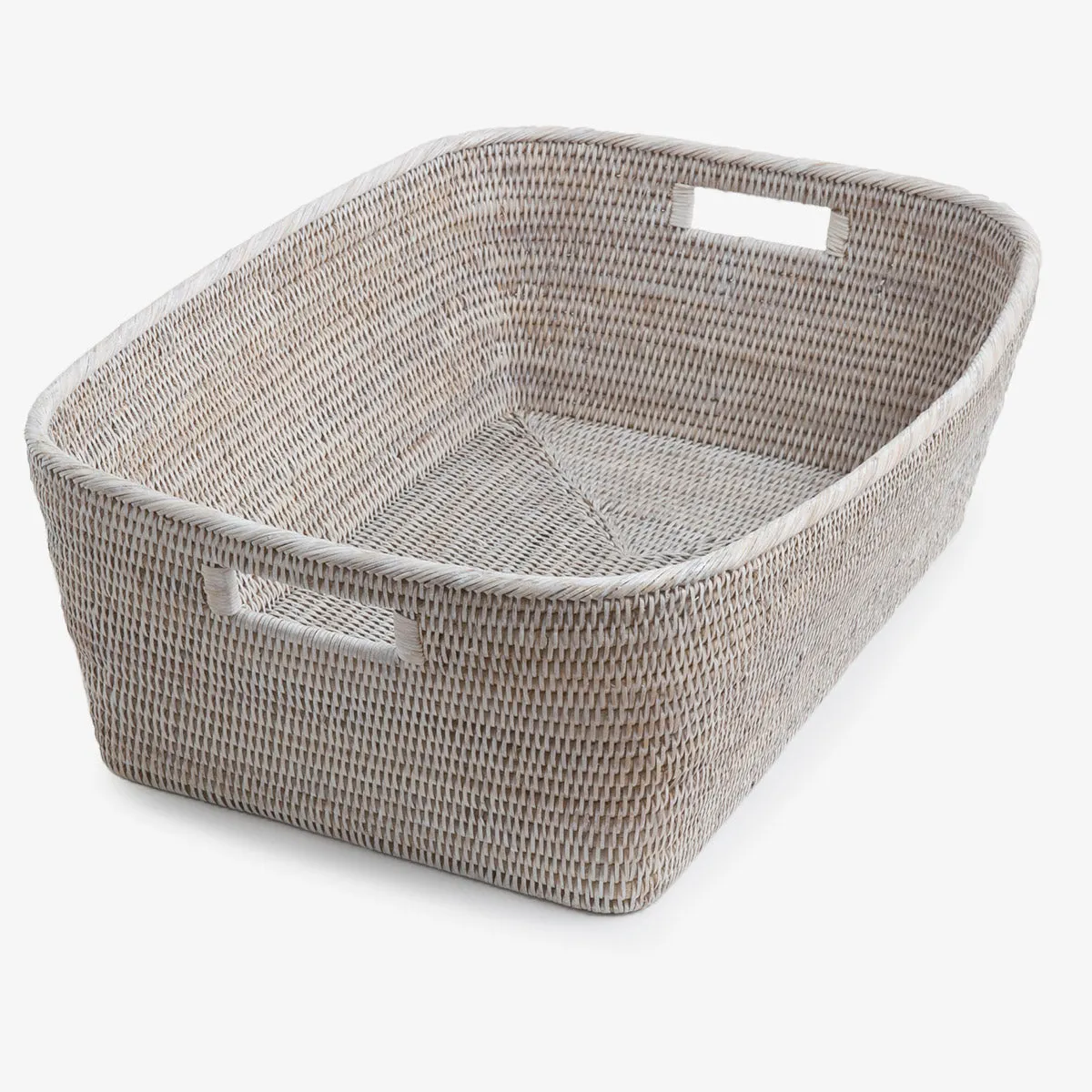 Rattan Family Baskets White