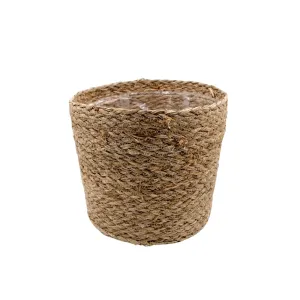 ROUND BASKET NATURAL 23X20.5X21CM