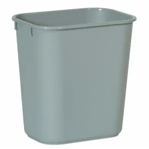 RUBBERMAID RECTANGULAR TRASH CAN - GRAY 3.3 GAL