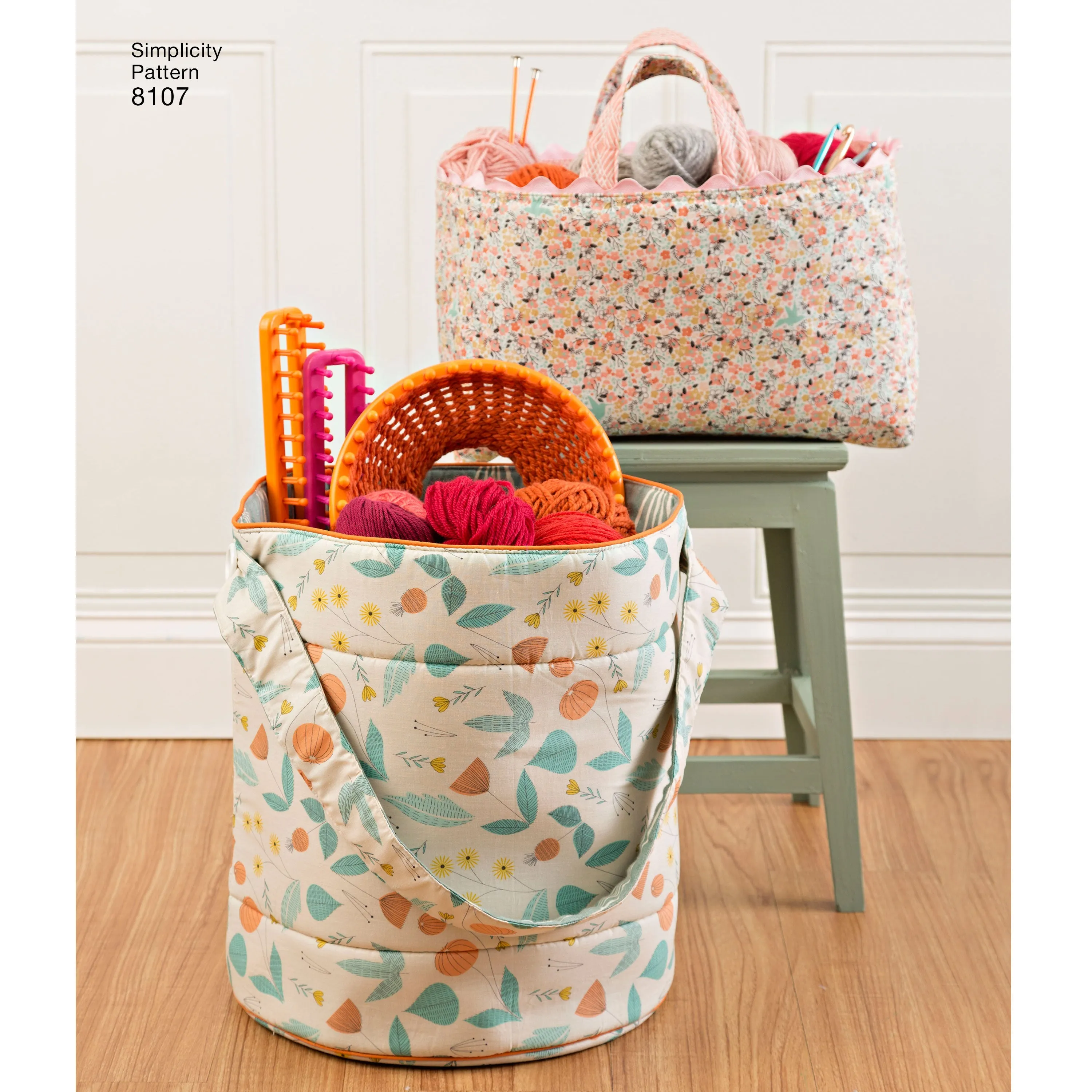 Simplicity Pattern 8107 OS Bucket, Basket & Tote Organizers