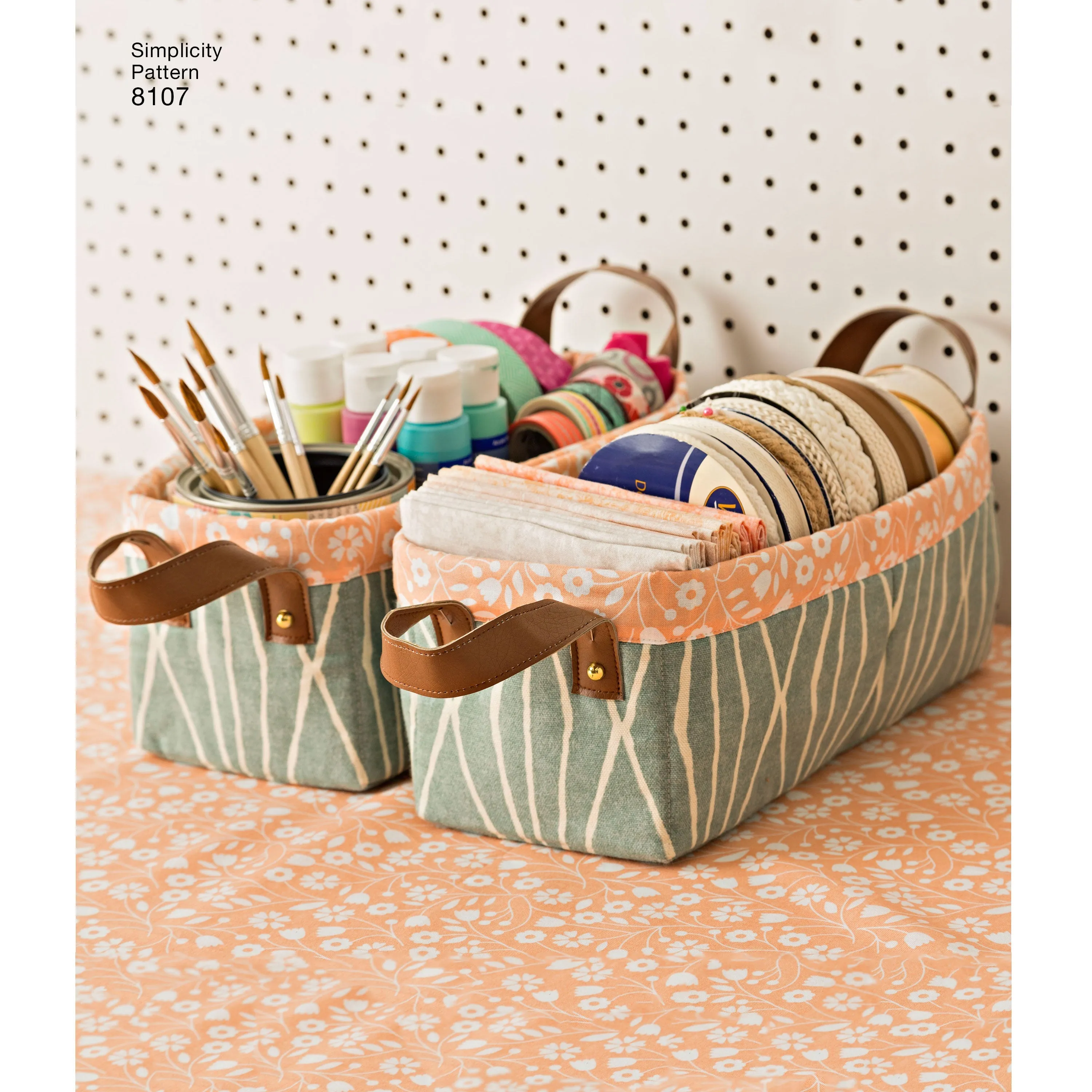 Simplicity Pattern 8107 OS Bucket, Basket & Tote Organizers