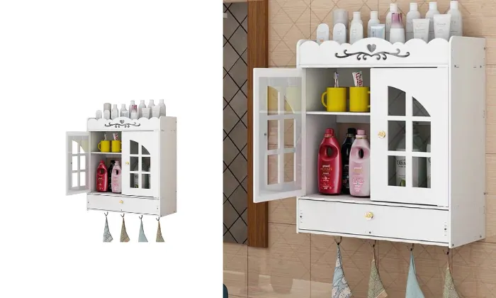 Space-Saving Bathroom Storage Shelf