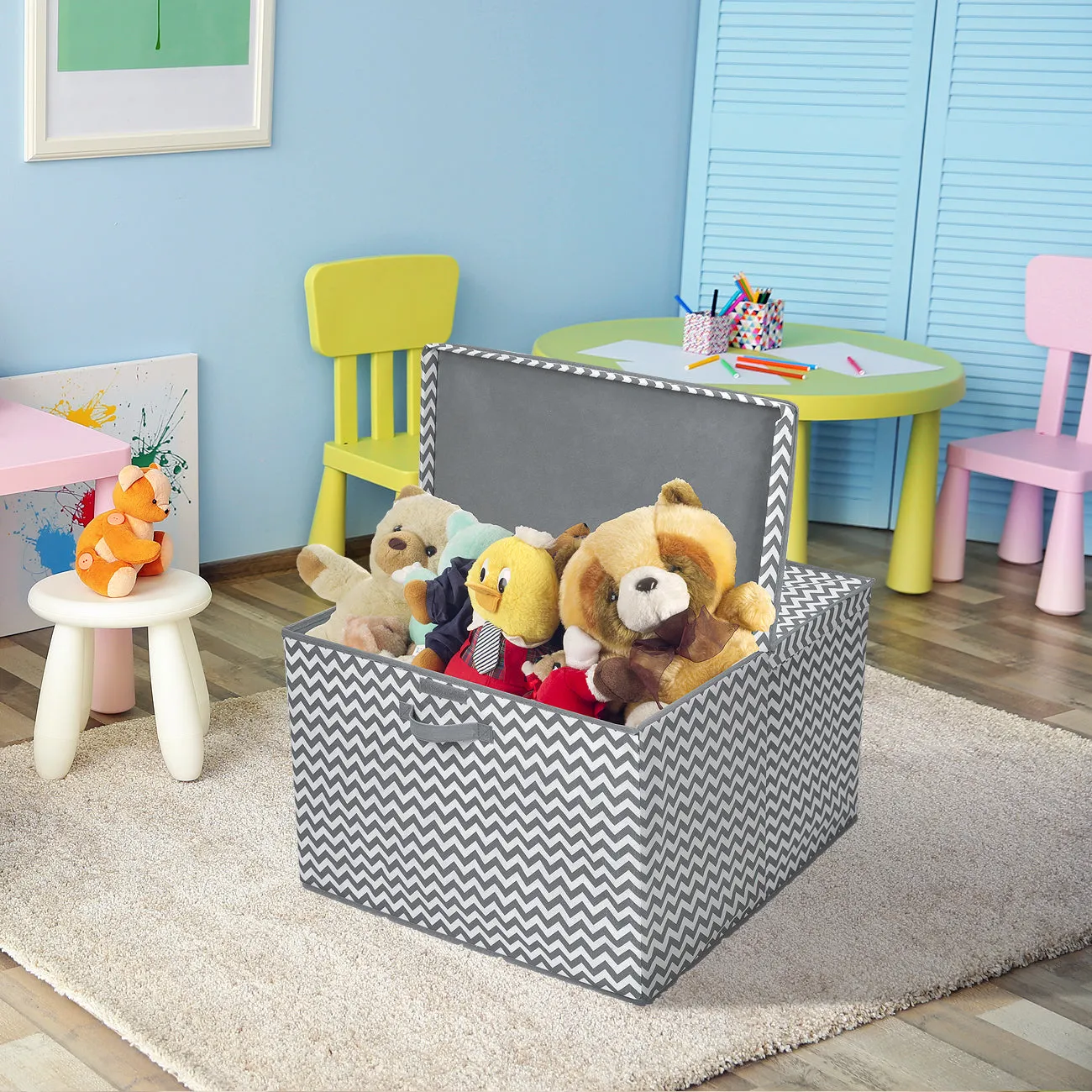 Square Storage Toy Chest Bin