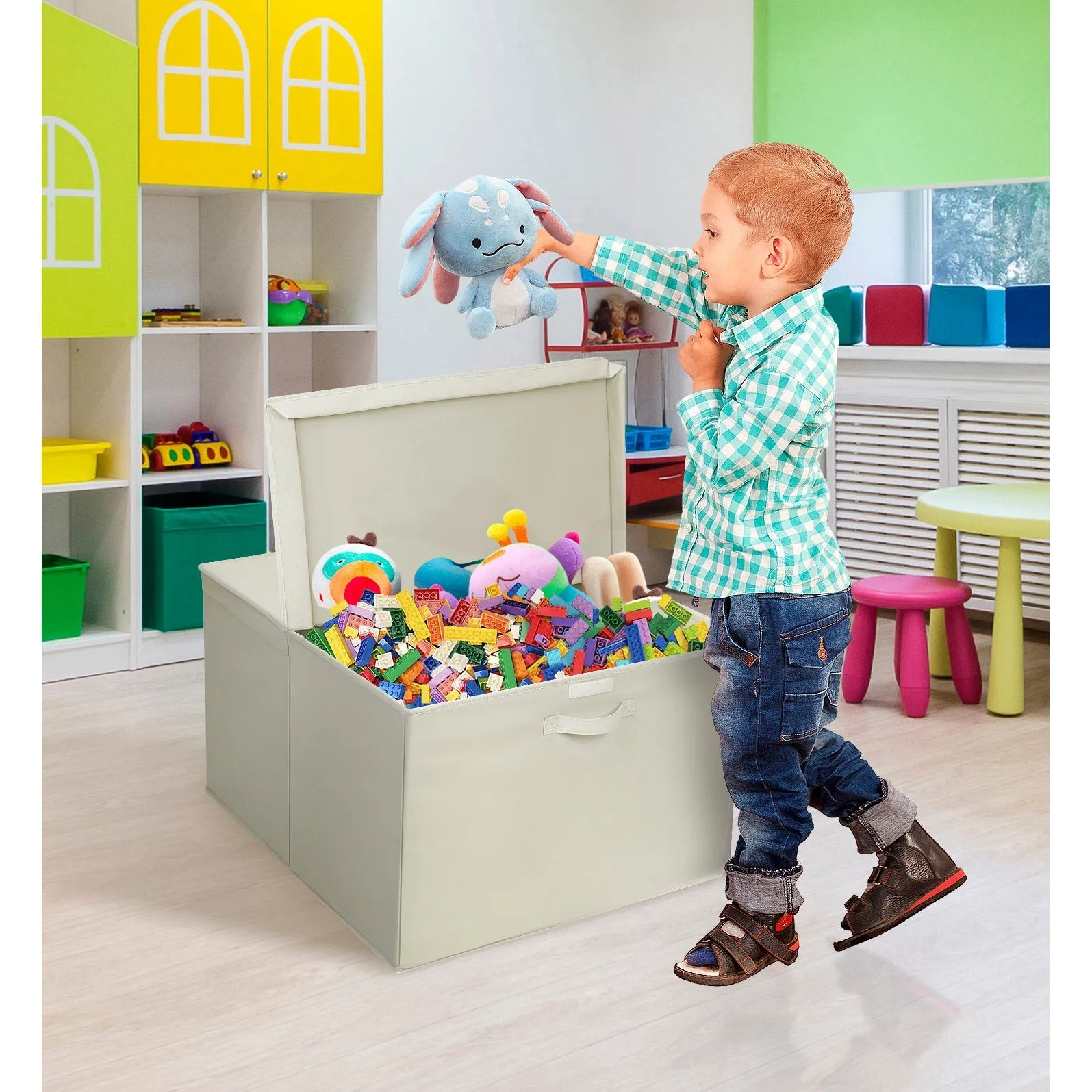 Square Storage Toy Chest Bin