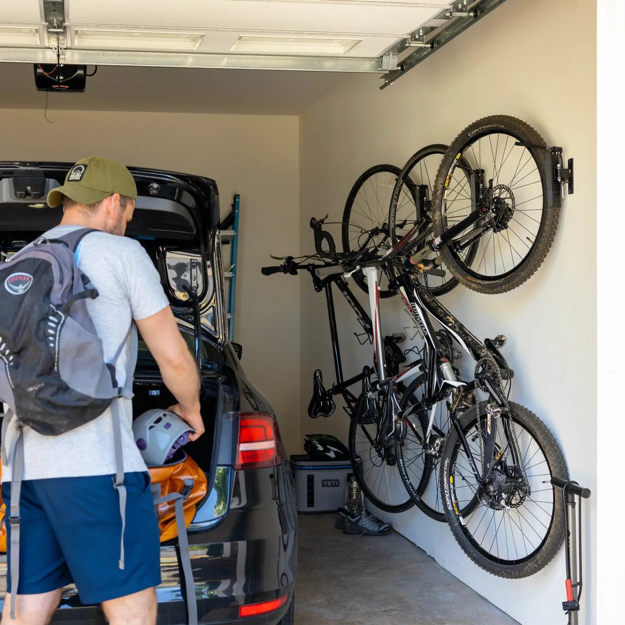 Swivel Mount Bike Storage Rack | Garage Wall Hook | Deep Water