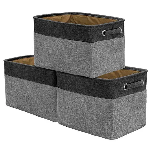 Twill Storage Basket Set (3 Pack)