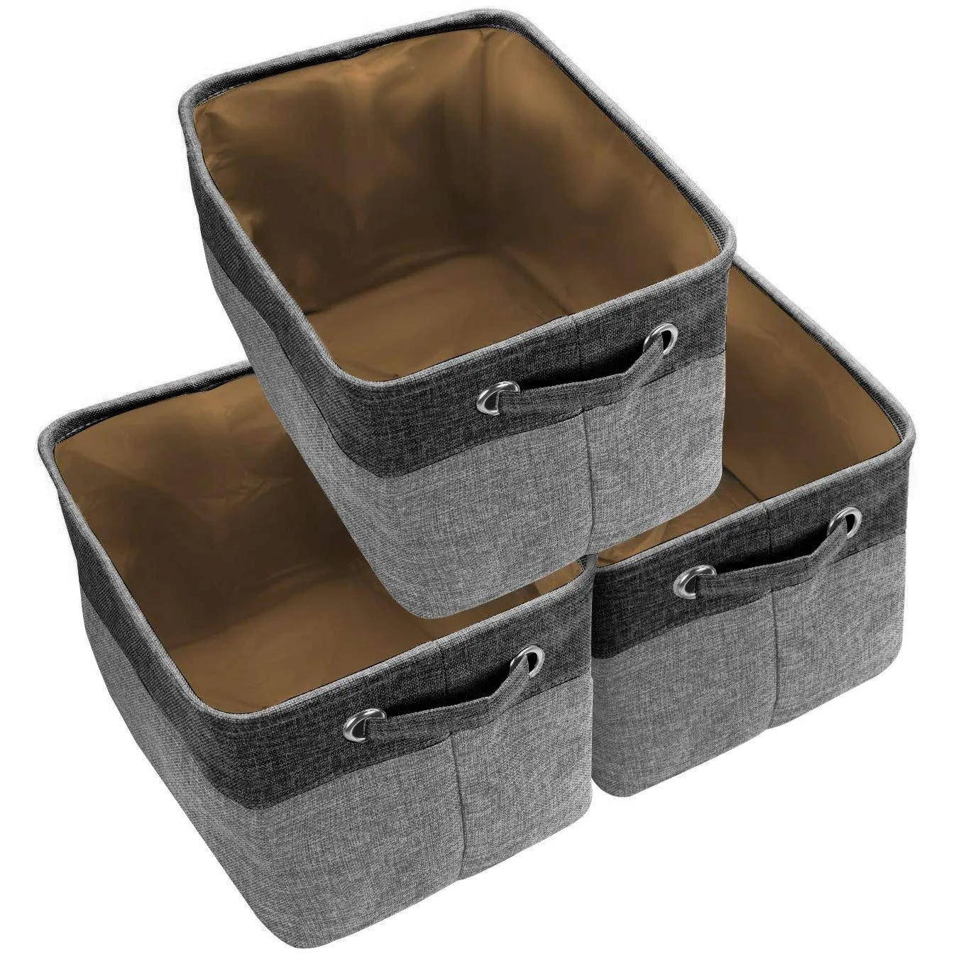 Twill Storage Basket Set (3 Pack)