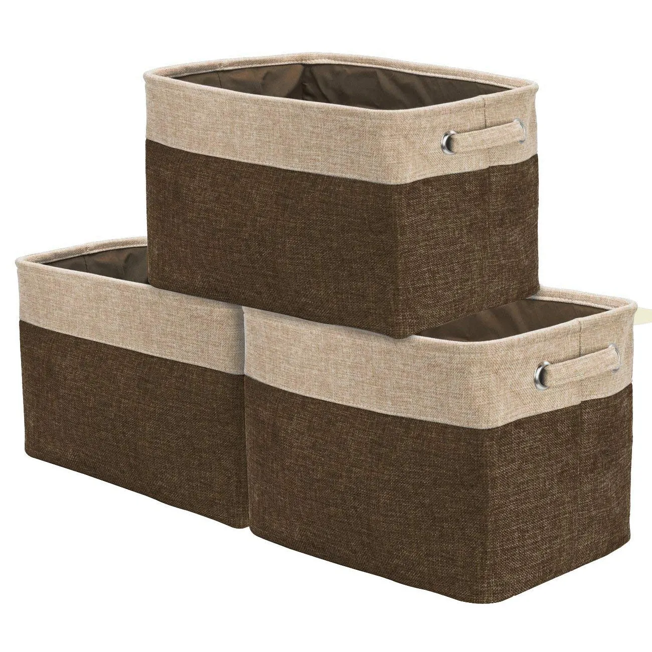 Twill Storage Basket Set (3 Pack)