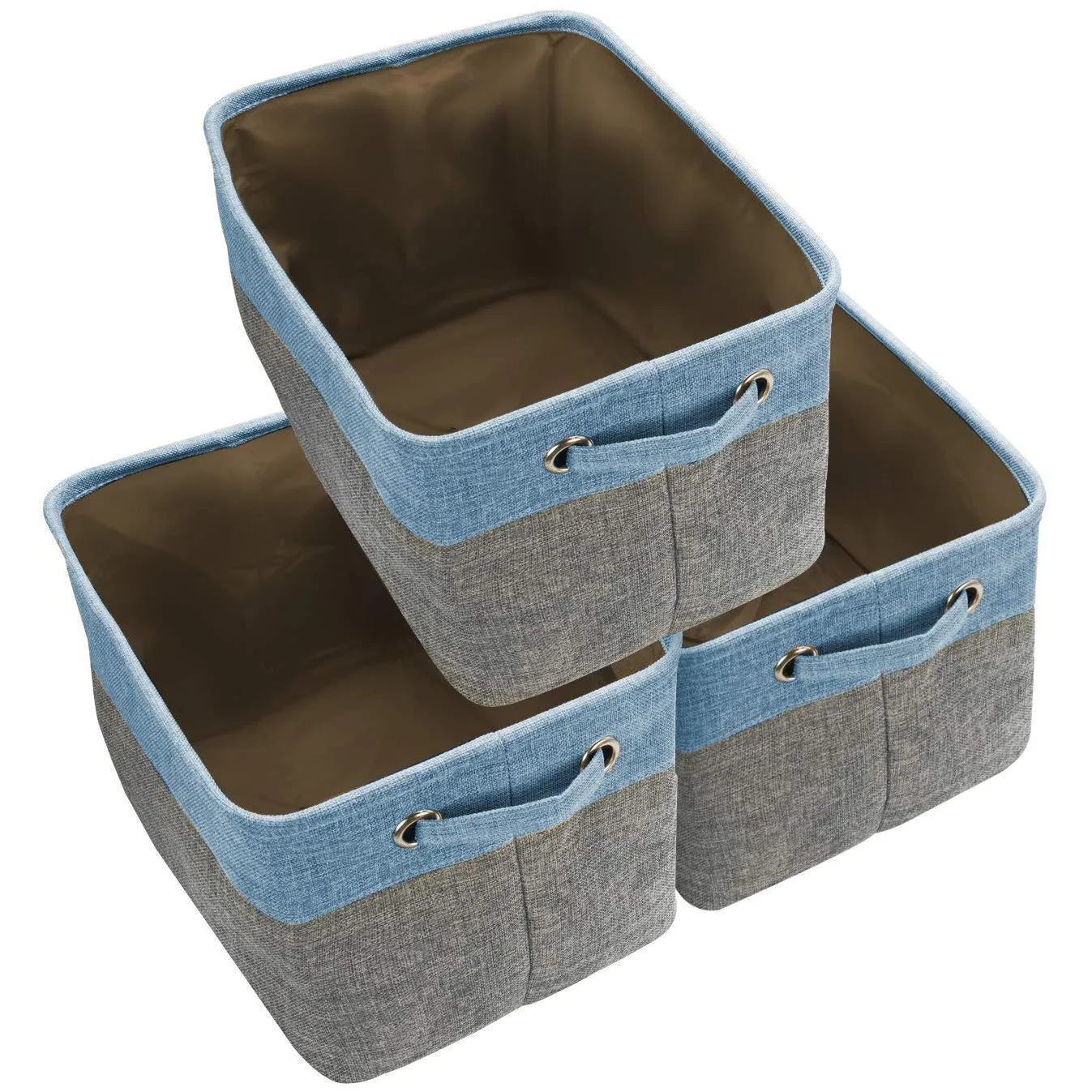 Twill Storage Basket Set (3 Pack)