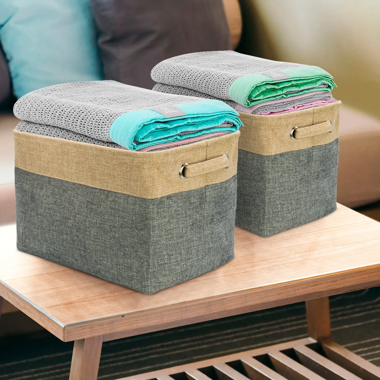 Twill Storage Basket Set (3 Pack)