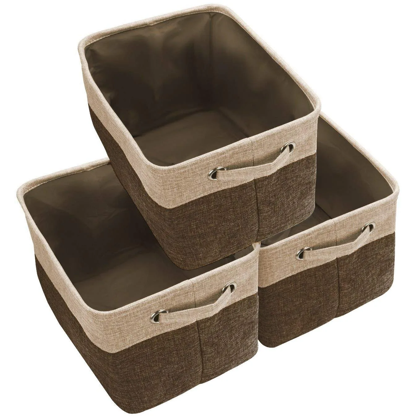 Twill Storage Basket Set (3 Pack)