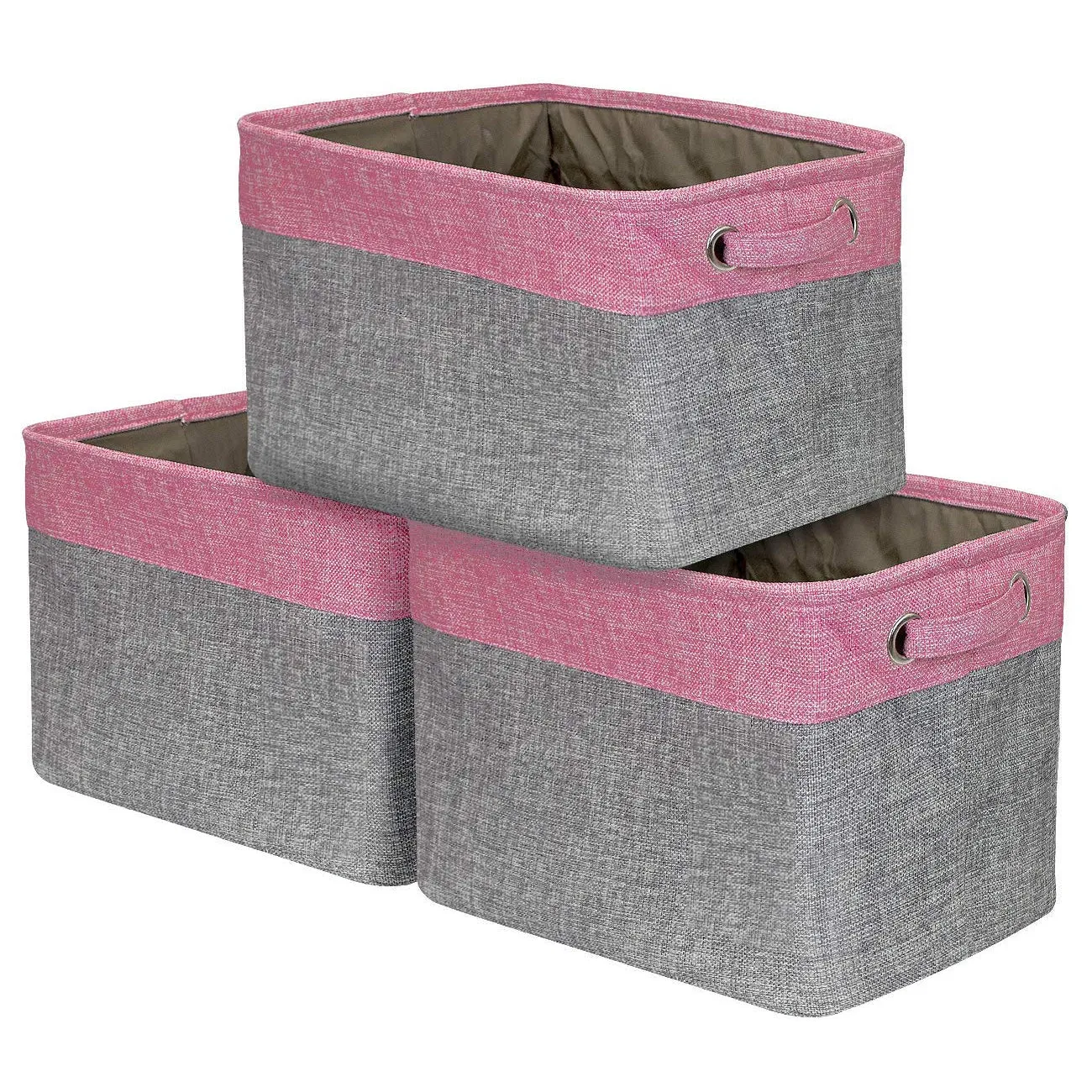 Twill Storage Basket Set (3 Pack)