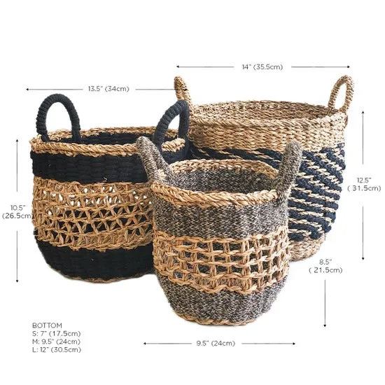 Ula Mesh Basket - Black- Small