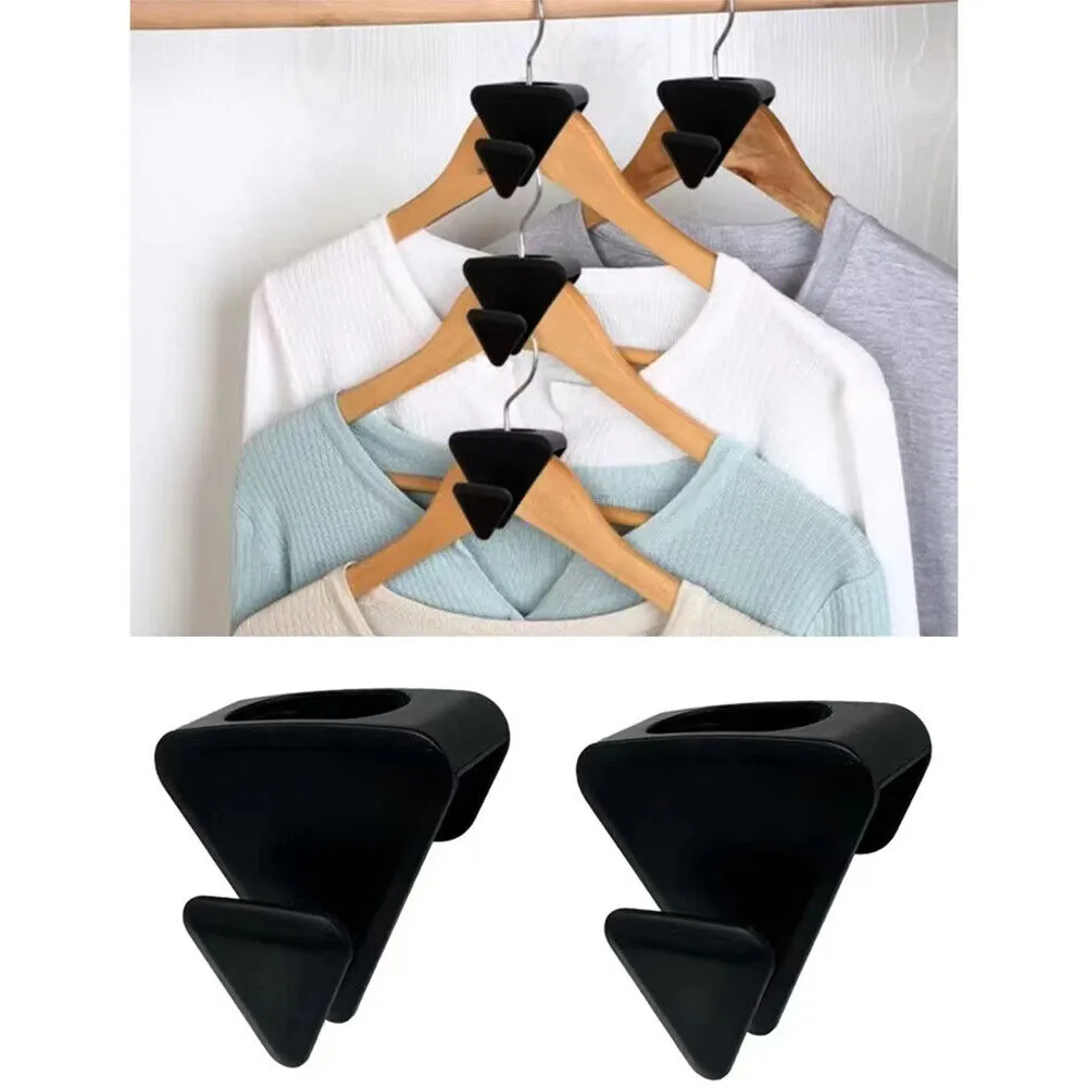 US 18-36 Pack Durable Space Triangles Ultra Premium Hanger Hooks Triple Closet