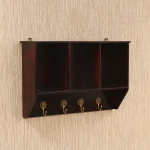 Wooden Key Hook Rack