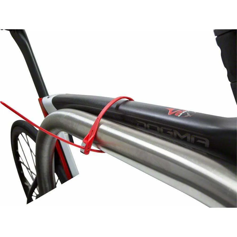 Z-Lok Security Tie Bike Lock Twin Pack: Red