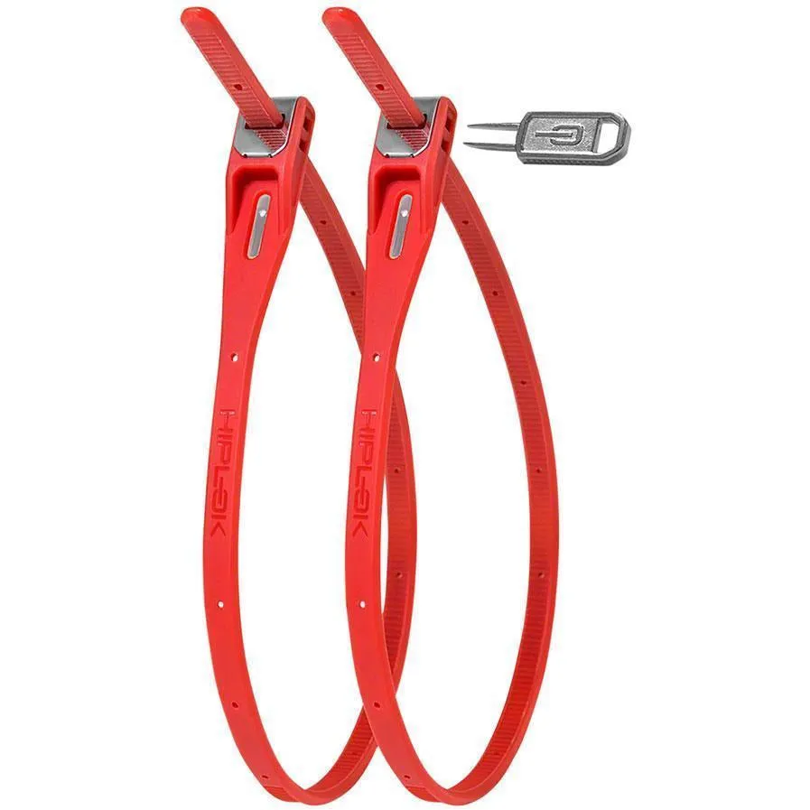 Z-Lok Security Tie Bike Lock Twin Pack: Red